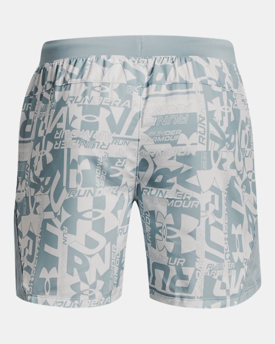Men's UA Launch 5'' Printed Shorts, Gray, pdpMainDesktop image number 7